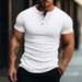 Men's Clothing Summer New Men's Striped POLO Shirt Slim Fit Breathable Men's Casual Short Sleeved Shirt_viptrois.com