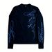 Y2k Retro Print Cotton T-Shirt - Oversized Streetwear Tee With Vintage Letter Graphic, Soft Comfort Fit, Unisex Casual Long Sleeve Top_viptrois.com