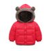 Kids Clothing children's lambskin cotton coat boys new cotton coat girls baby thickened hooded cotton coat small and medium children's winter clothes_viptrois.com