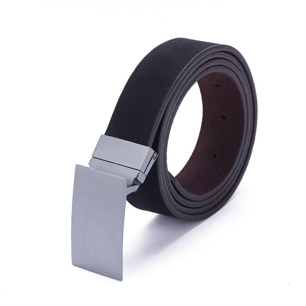 Men's Belts Rotating Plate Buckle Cross-border Popular Belts Fashionable and Casual Double-Sided Cowhide Belts Manufacturers Wholesale_viptrois.com