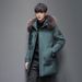 Men's Down Jacket Winter Hooded Coat Thickened Warm Light Business Tooling Jacket_viptrois.com
