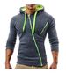 Men's Clothing Autumn and Winter New Classic Oblique Zipper Hooded Men's Casual Slim Sweater Jacket W01_viptrois.com