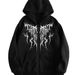 Cross-Border Y2K Vintage Punk Digital Print Casual American Gothic Couple Sports Hoodie_viptrois.com