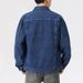 Men's Clothing Plus Size Fashion Washed Heavy Denim Jacket Men's Loose Large Size Autumn New Casual Versatile Lapel Jacket_viptrois.com