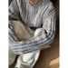Cleanfit Boys' High-end Sweater Autumn And Winter Korean Style Wear Retro Contrasting Crew Neck Casual Knitwear_viptrois.com