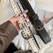 White Punk Style Y2K For Women New Summer Rivet Women's Versatile Decorative Jeans Wide Belt_viptrois.com