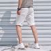 Men's Clothing Fashion Solid Color Denim Shorts Men's Casual Ripped Pants Washed Beach Pants Brushed Shorts Men_viptrois.com