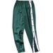 Men's Sporty Button-Front Jogger Pants - Loose Fit, Elastic Cuff, Breathable Polyester For Basketball & Casual Wear_viptrois.com