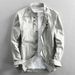 CT European Size Men's Stand Collar Linen Long Sleeve Shirt - Please Do Not Purchase This Link Randomly_viptrois.com