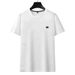 Men's Clothing New Thin Foam Jacquard Fabric Simple Business Casual Round Neck Short Sleeved T Shirt_viptrois.com