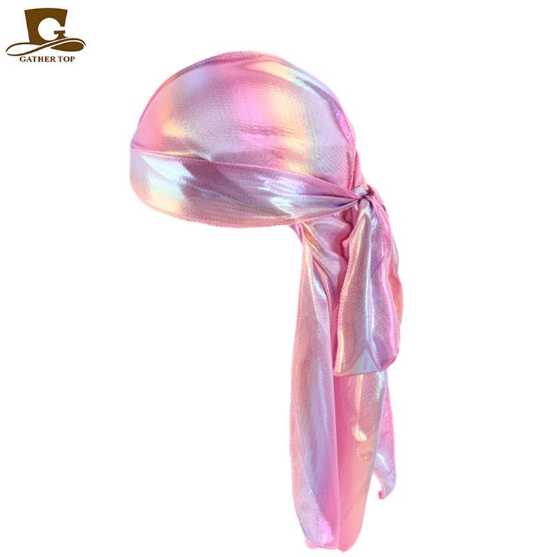 Mother & Kids High Quality Source Laser Silk Long Tail Pirate Hat Baotou Hat Hip Hop Cape Hat_viptrois.com