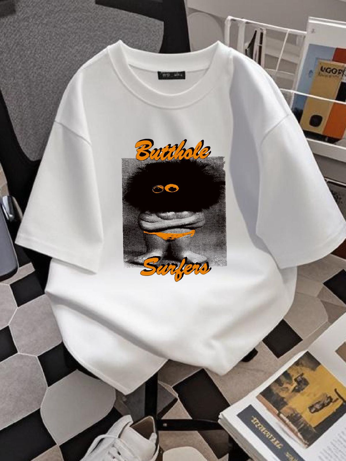 NEW Butthole Surfers T Shirt Black All Size Fashion Designer Clothes Stretched Breathable Casual Slightly Streetwear Versatile Stylish Graphic_viptrois.com