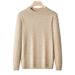 Pure Autumn Winter New Round Neck Wool Casual Solid Color Inner Layer Warm Base Knitted Sweater Men's Clothing_viptrois.com