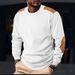 Men's Clothing Men's Casual Long Sleeve Sweatshirt - Spring Pullover Top With Comfort Fit (White, Black, Red, Beige, Green) - S-XXXL_viptrois.com
