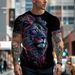 Men's Clothing Fashion High Quality Handsome Loose Cool Short Sleeved T Shirt_viptrois.com