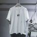2025 New Trendy Brand Fashion Simple Short-sleeved T-shirt Summer Men's Letter Printing Handsome Round Neck Pullover_viptrois.com