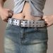 Punk Style For Women, Denim Cargo Pants, Versatile Simple Belt, Metal Waist Chain, Matching Skirt Belt_viptrois.com