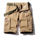 Men's Clothing Work Shorts Men Summer New Style Washed Solid Color Multi Pocket Casual Pants Pure Cotton Six Point Sports Men's Pants_viptrois.com