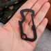 Portable EDC Tool Outdoor Multi-Hole Carabiner Multifunctional Stainless Steel Mini Keychain Camping Gadget_viptrois.com