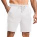 Men's Casual Drawstring Shorts – Lightweight Summer Sports Pants (Black/White/Khaki/Navy Blue, S-3XL)_viptrois.com