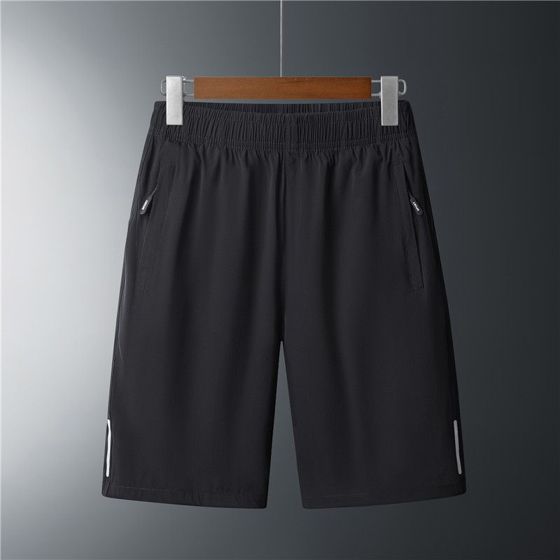 Men's Plus Size Ice Silk Shorts - Summer Athletic Loose Fit Breathable Quick Dry Running Shorts With Stretch (Black, Blue, Gray) - Sizes L To 10XL_viptrois.com