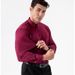 K Seamless Striped Elastic Striped Shirt For Men, No Ironing, Hanging Down, Long Sleeved Shirt For Men_viptrois.com