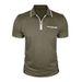 Men's Summer Polo Shirt With Contrast Pocket – Slim Fit Cotton Blend Short Sleeve T-Shirt (10 Colors, S-Xxl)_viptrois.com