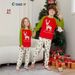 Christmas Santa Deer Christmas tree letters Christmas family suit printed homewear sleep_viptrois.com