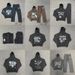 Men's Clothing letter print sweatshirt skateboard street hoodie sports suit sweatpants_viptrois.com