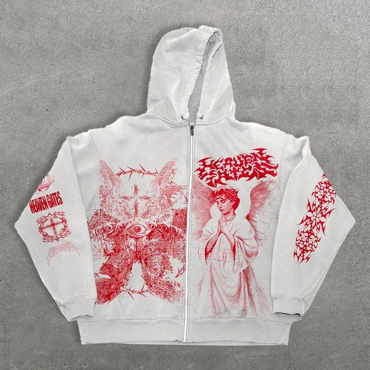 Y2K Angel Zip Hoodie – 3D Print Streetwear (Unisex Oversized Fit, Retro Aesthetic, 3 Colorways)_viptrois.com
