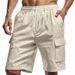 Men's Clothing Men's Summer Workwear Style Shorts Skin Friendly Breathable Loose Fitting Multi Pocket Casual Beach Jogging Squatting_viptrois.com