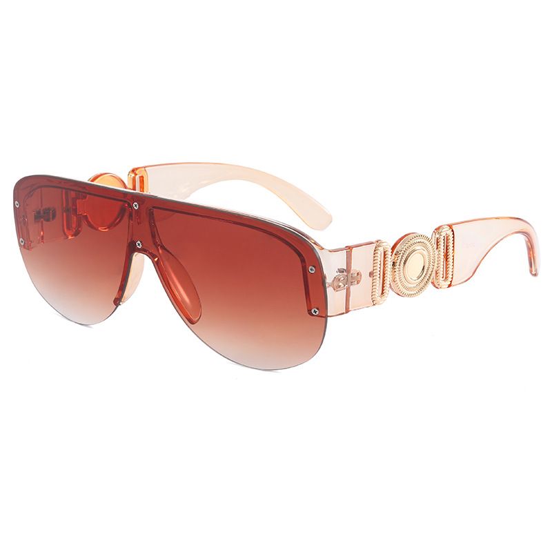 Men's Sunglasses Fashion Large Frame Sunglasses Men And Women Sunglasses Large Frame One Piece Goggles Trendy Sunglasses_viptrois.com