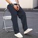 2025 Autumn New Slim-Fit Cropped Solid Color Casual Pocket Pants_viptrois.com