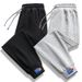 Men's Casual Jogger Pants - Soft & Breathable Polyester, Elastic Waistband, Comfort Fit For Everyday Wear (Black, Grey, White)_viptrois.com