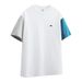 2025 New Short Sleeved Summer Thin Trendy Brand Youth Print Men's Contrasting Color T-shirt Base Top_viptrois.com