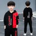 Teenage and guys Children's clothing boys spring suits 2024 new models for middle and large boys handsome sweatshirts two piece suits_viptrois.com