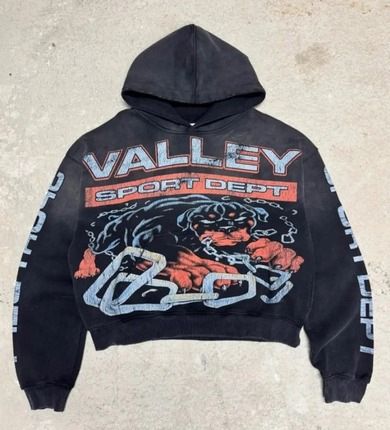 2025 American Cartoon VALLEY Unisex Couple Loose Pullover Sweatshirt Hoodie Top_viptrois.com
