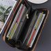 Fashion Retro Bohemian Style Ladies Messenger Bag Multifunctional Large Capacity Mobile Phone Bag Pu Wood Grain Bag_viptrois.com