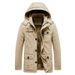 Men's clothing pure cotton mid-length trench coat washed coat_viptrois.com