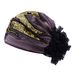 Sunflower Lace Headscarf – Fashionable Sequin Bao Tou Hat For Women (Breathable White Hair Cover, Internet Celebrity Style)_viptrois.com