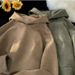 Heavy Suede Sweatshirt Men's Autumn And Winter Trendy Brand Handsome American Ove Loose Velvet Thickened Hooded Jacket_viptrois.com