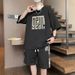 Men's Clothing Men's Short Sleeved Shorts Suit Men's High End Two Piece Suit Summer Thin Fashion Brand Casual Men's Wear A Set Of Trendy_viptrois.com