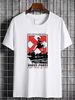 HOKUS POKUS H-STREET VINTAGE 80s SKATEBOARD T SHIRT DESIGN Fashion Homme Unisex Slightly Versatile Casual Breathable Graphic Comfortable Stylish_viptrois.com