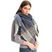 2022 Hot Selling Shawls New Bibs Autumn And Winter Large Lattice Triangle Scarves_viptrois.com