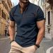 Men's Clothing Summer New Men's Short Sleeved T Shirt Quick Drying Casual Polo Shirt Men_viptrois.com