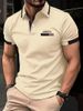 Men's Clothing Short Sleeve Casual Polo Shirt - Breathable Pique Knit With Modern Relaxed Fit_viptrois.com