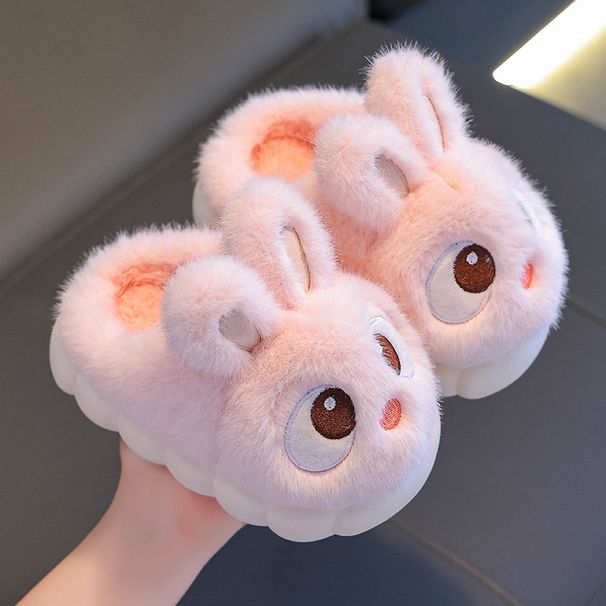 Kids' Winter Slippers – Cozy Plush Bunny Slippers With Non-Slip Sole For Boys & Girls (Sizes 24-41, Indoor/Outdoor Warmth)_viptrois.com