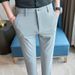 Men's Casual Dress Pants Summer Ice Silk High Elasticity plus Size Long Pants Cool Comfortable_viptrois.com