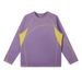 Reversible Color-Block Thermal Long Sleeve Tee - Unisex Brushed Fleece Loungewear (5 Colors, S-2xl) Chameleon Colors_viptrois.com