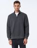 Men's Slim-Fit Zip-Up Sweatshirt - Minimalist Stand Collar Pullover With Hidden Pockets_viptrois.com